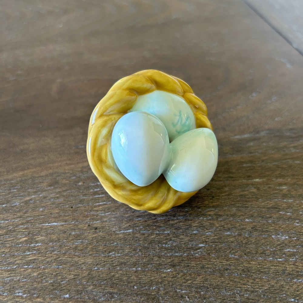 Nora Fleming robins egg blue bird nest
